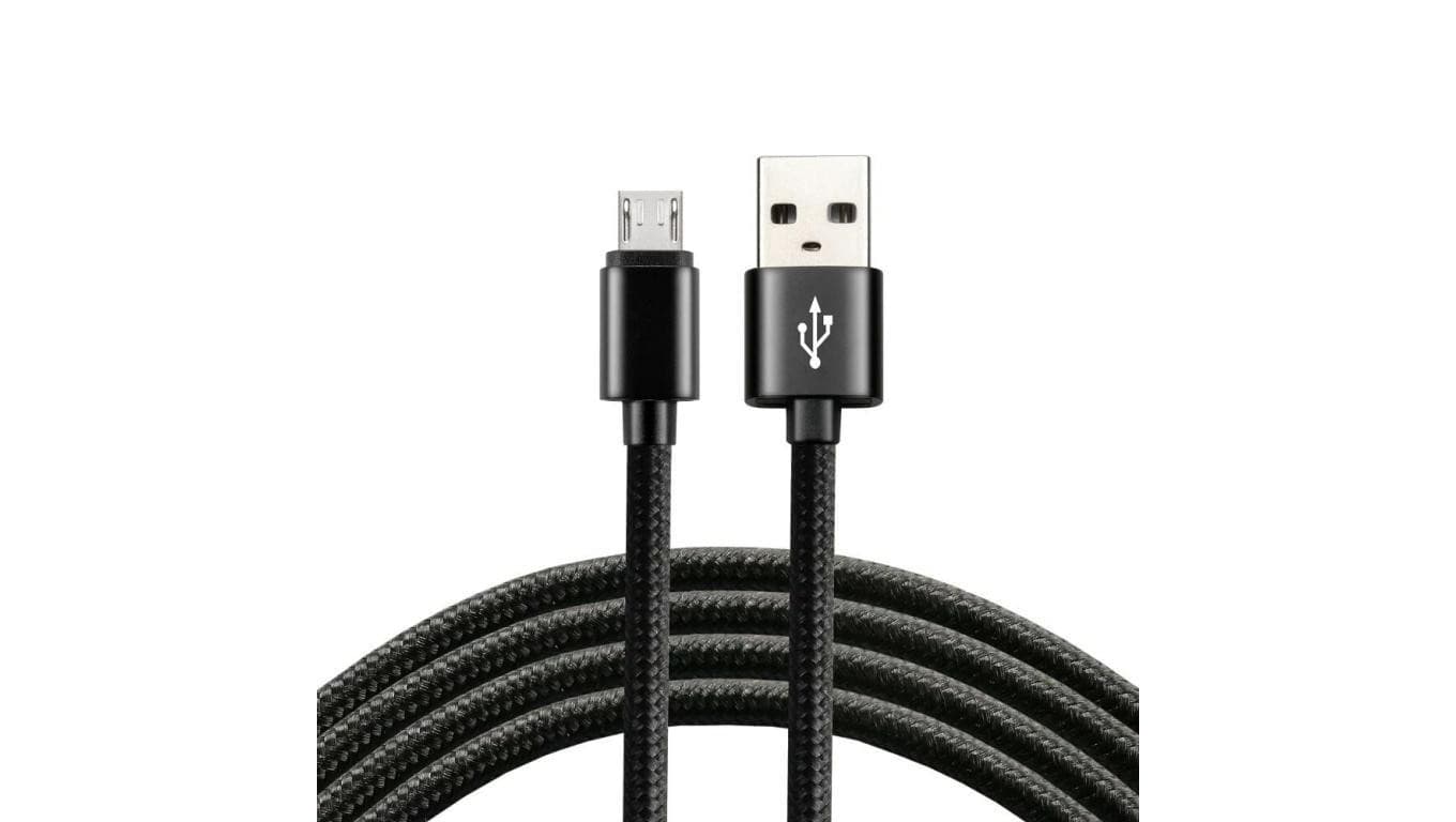 Kabel przewód pleciony USB - micro USB everActive CBB-1.2MB 120cm z obsługą szybkiego ładowania do 2,4A czarny