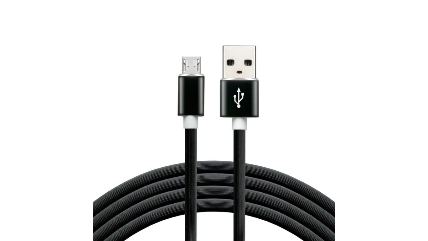 Kabel przewód silikonowy USB - micro USB everActive CBS-1.5MB 150cm z obsługą szybkiego ładowania do 2,4A czarny