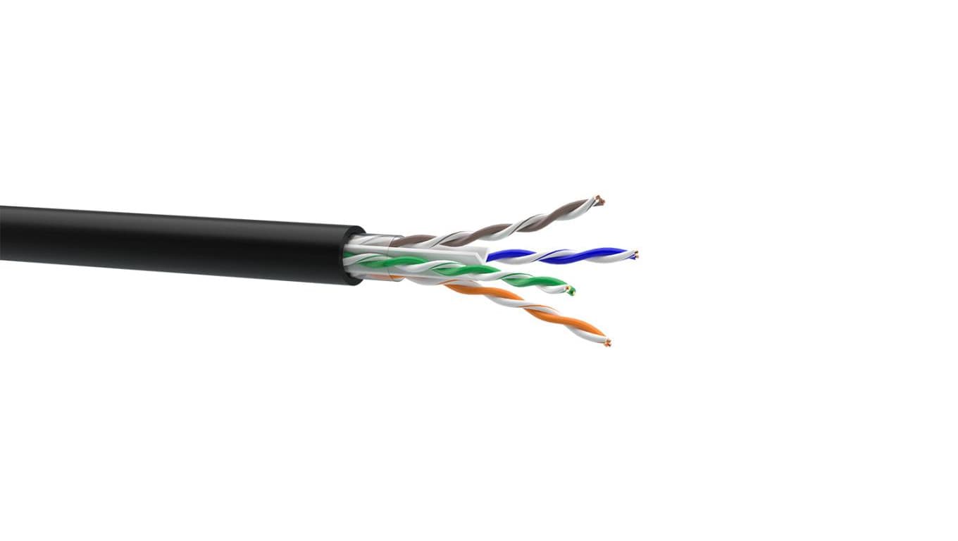 Kabel skrętka Cat.6 U/UTP 4*2*0,51 PE outdoor 305m