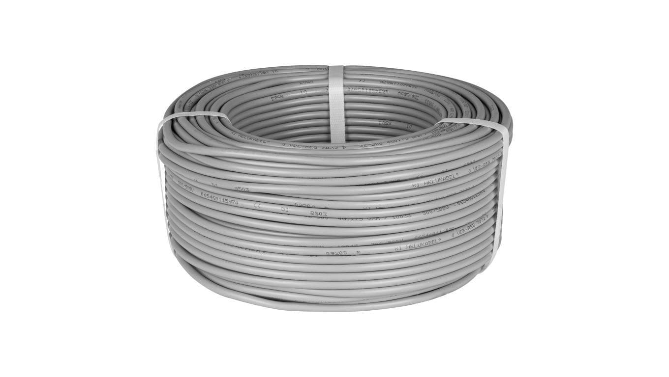 Kabel sterowniczy OZ-500 3x0,75mm2 szary 300/500V numerowany olejoodporny linka Helukabel /100m/