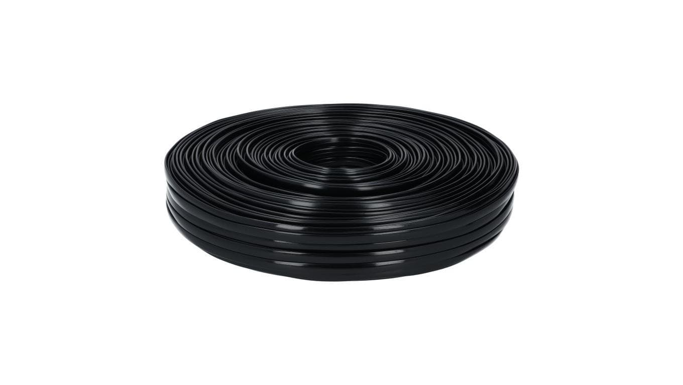 Kabel telefoniczny płaski YTLYp 4x0,12mm2 Cu czarny 150V linka Atel /300m/