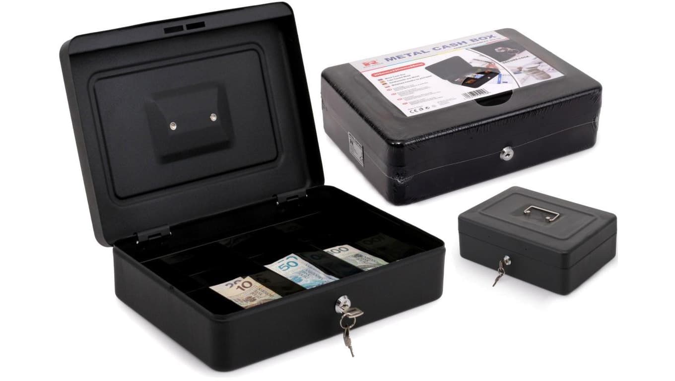 Kasetka metalowa RED EAGLE BOX-300 na pieniądze