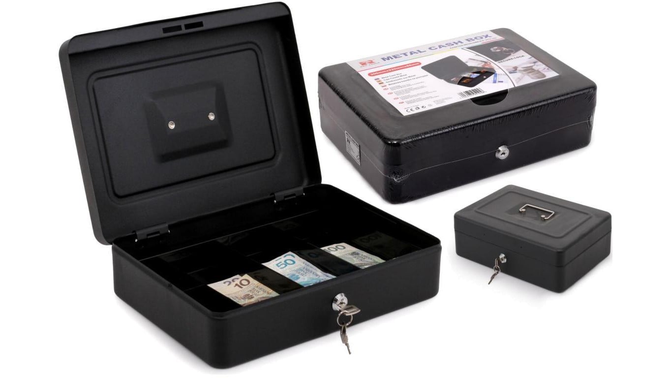 Kasetka metalowa RED EAGLE BOX-300 na pieniądze