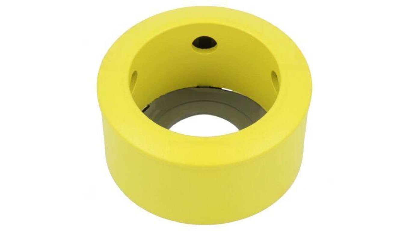 Kołnierz ochronny 45 Ø57,6x50,1mm metal Korpus żółty 45-539.2400