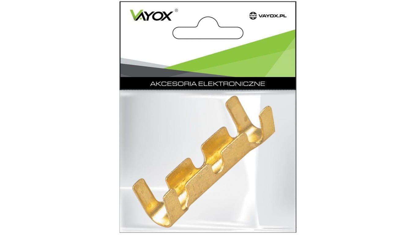 Konektor nieizolowany dwustronne U 0.3-1.5mm2 miedziany (5szt) VA0296 Vayox