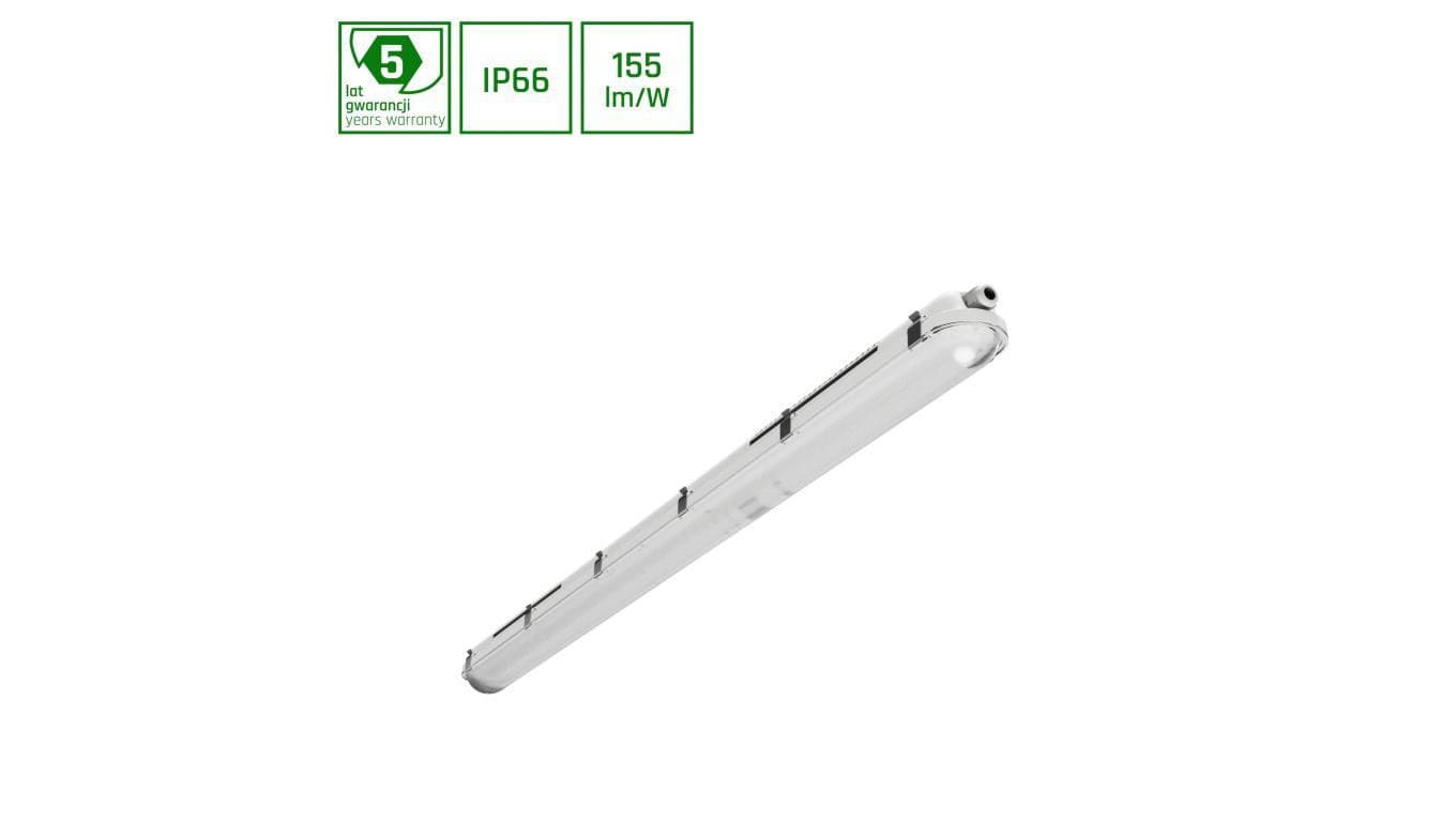 Oprawa hermetyczna LED LIMEA GIGANT PRO 1200mm 40W/33W/26W/20W 6200lm 6000K IP66 IK10 5 lat gw.
