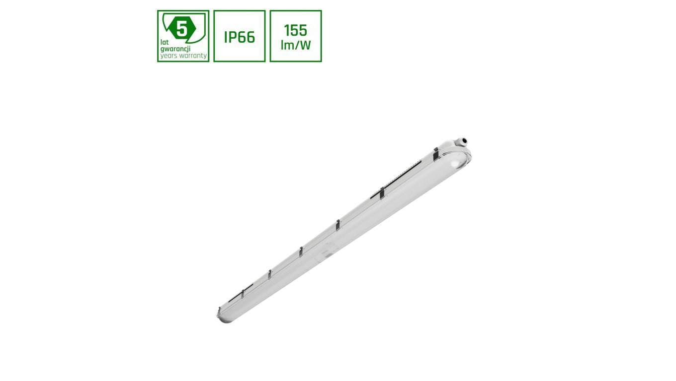 Oprawa hermetyczna LED LIMEA GIGANT PRO 1500mm 58W/47W/37W/27W 9000lm 4000K IP66 IK10 5 lat gw.