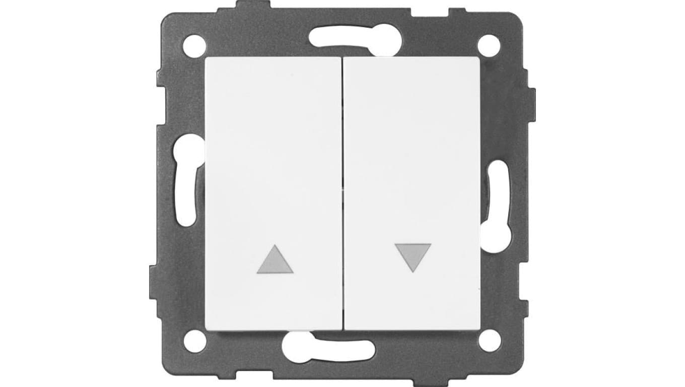 Łącznik do sterowania roletami MODERN-Q, 10AX-250V~, biały