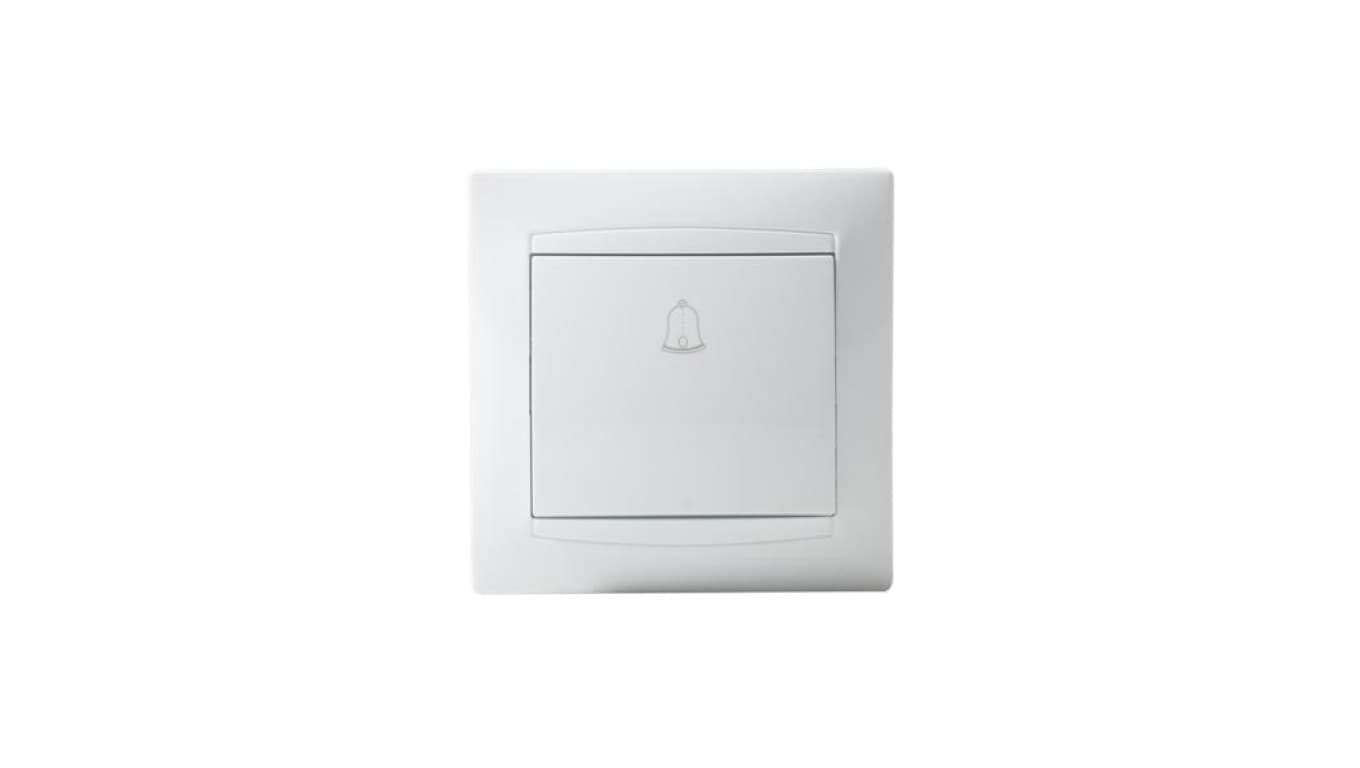 Łącznik dzwonkowy LUNA, 10AX-250V~, biały