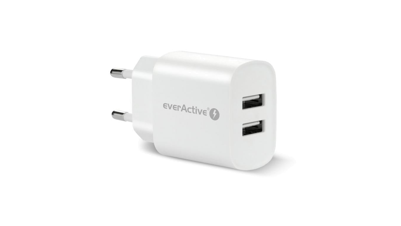 Ładowarka sieciowa everActive SC-220 2xUSB 2,4A