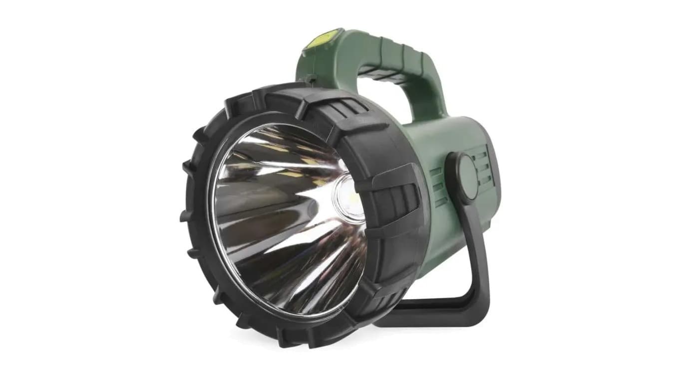 Latarka akumulatorowa LED 10W 380lm AGM 4V/4Ah /zasilacz + ładowarka samochodowa/P2315