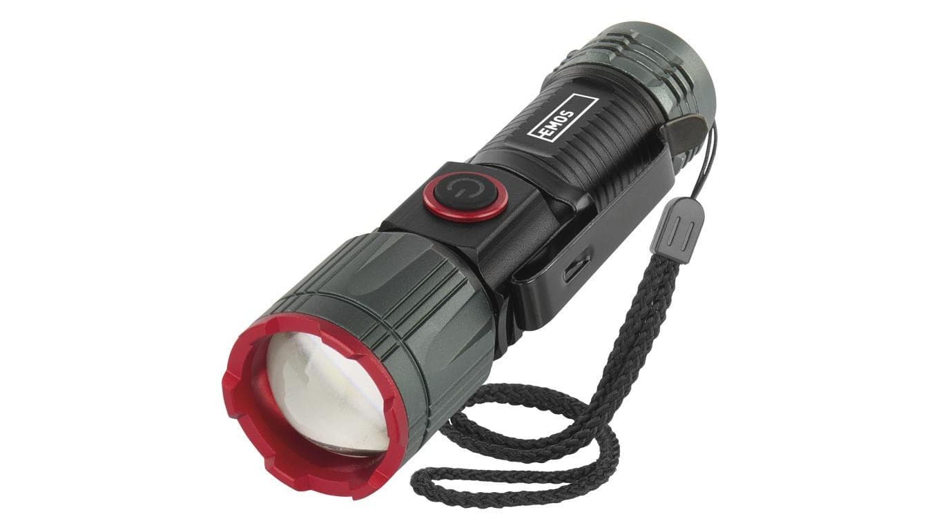 Latarka metalowa LED 300 lm, 700 mAh, ładowalna P3120