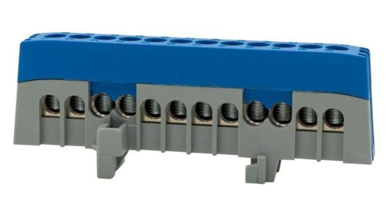 Listwa ochronna ZPI 12-modułowa (12x16mm2) IP20 AL/CU - niebieska