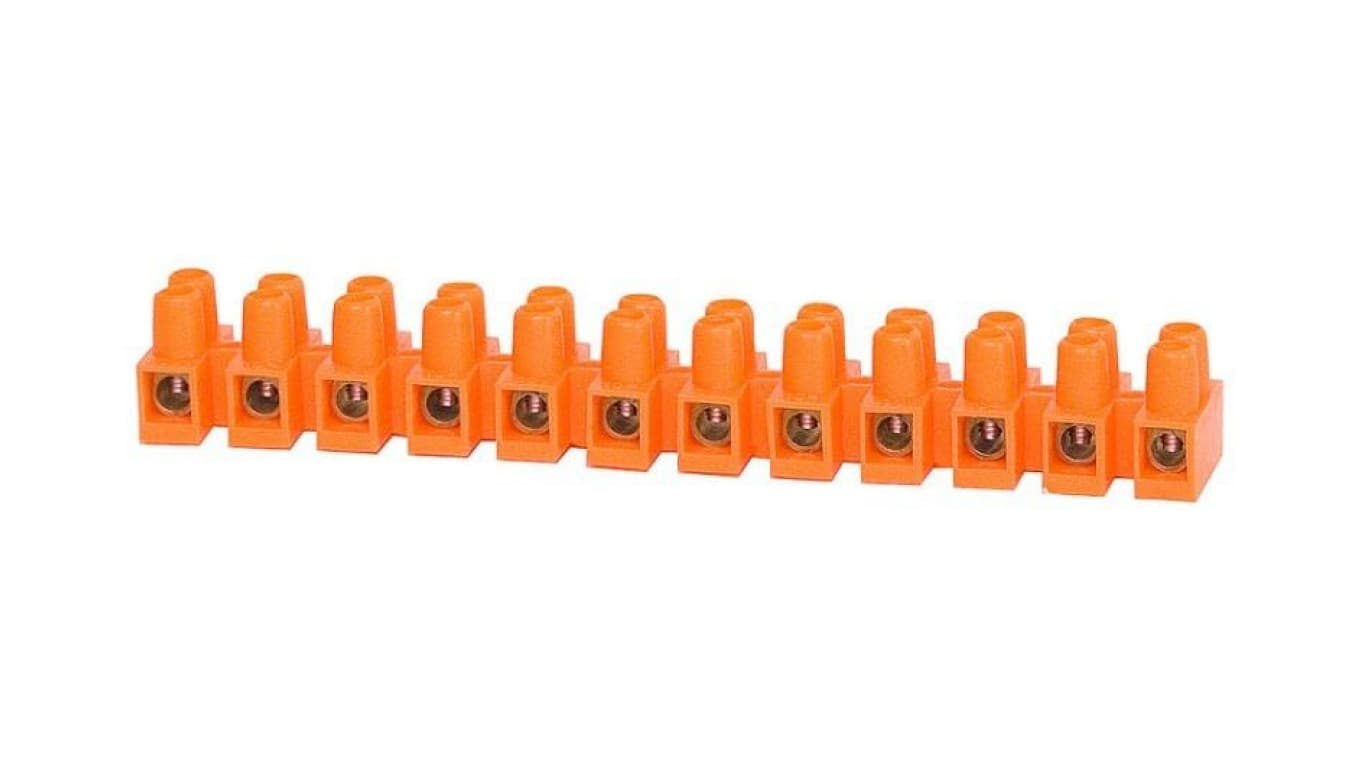 Listwa zaciskowa 12 torowa.25mm2 pomarańczowa