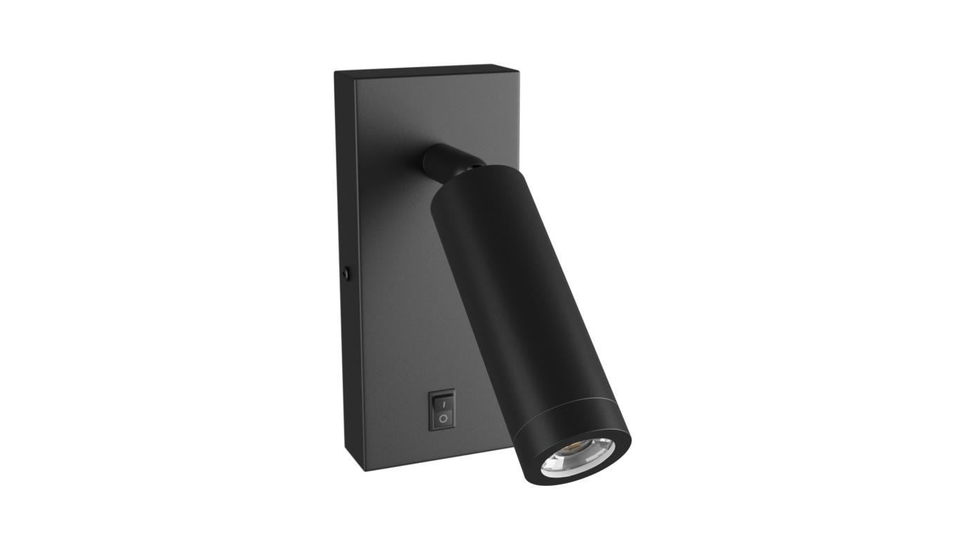 Kinkiet MADARA SLIM MR11 SWITCH czarny z włącznikiem