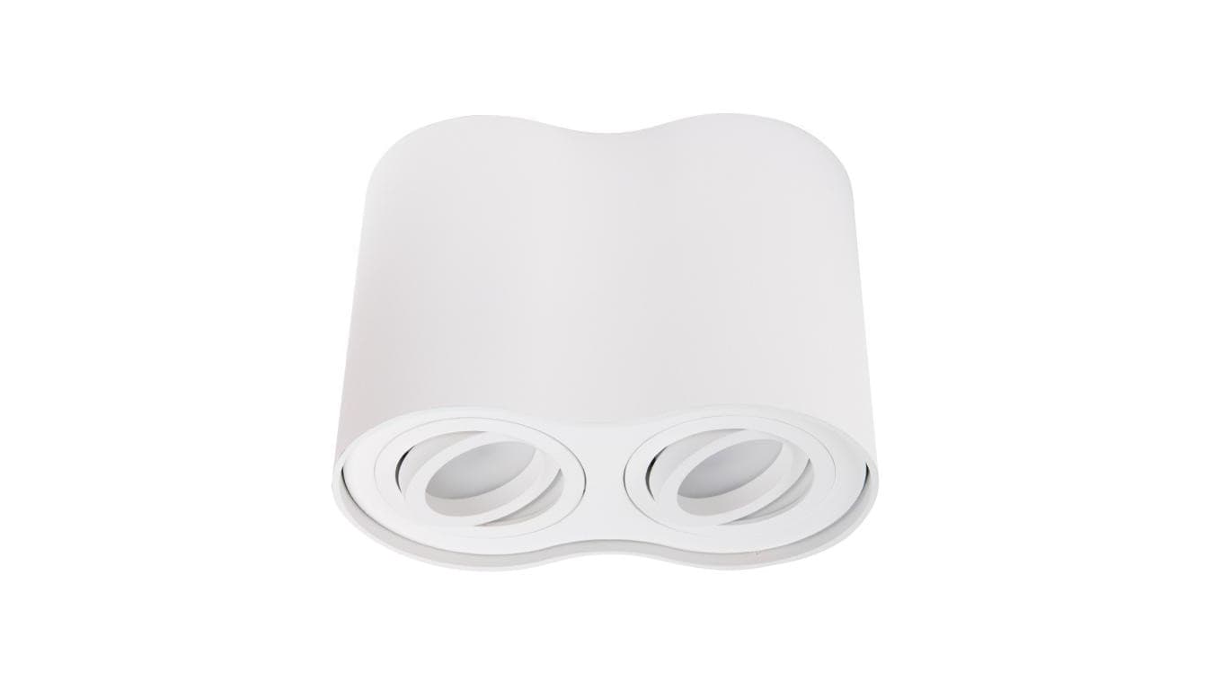 MAXLIGHT C0085 LAMPA SUFITOWA BASIC ROUND BIAŁA PODWÓJNA