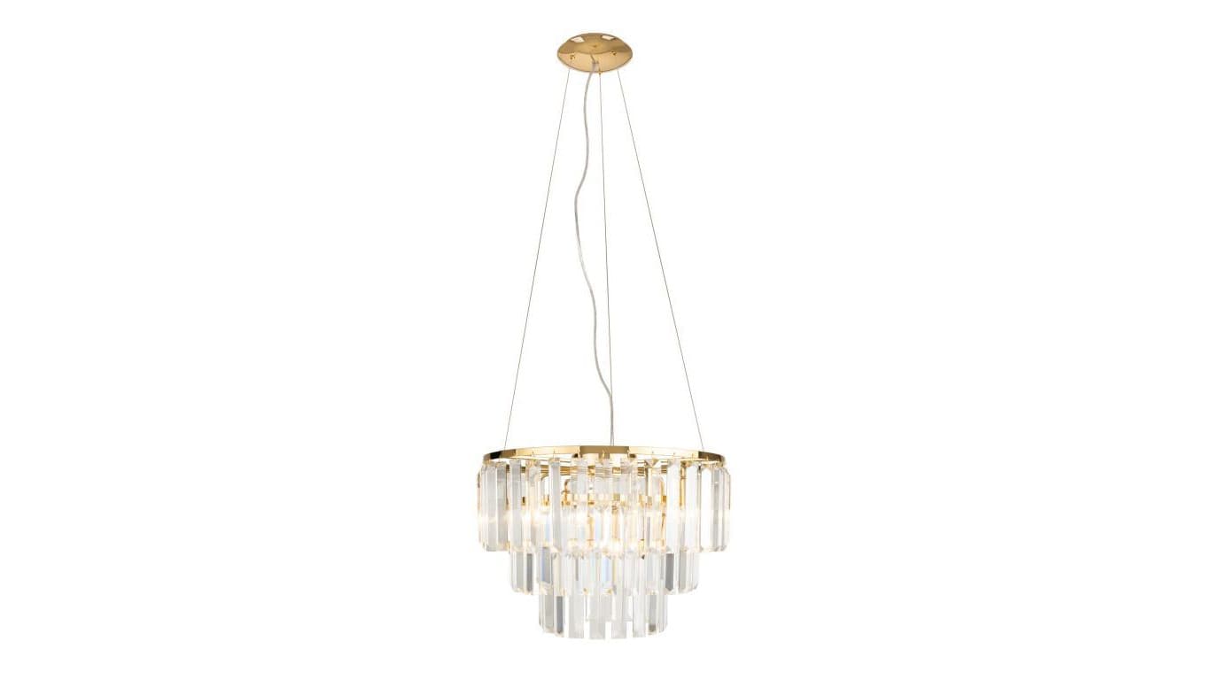 MAXLIGHT P0423 LAMPA WISZĄCA MONACO ZŁOTA śr 42 cm