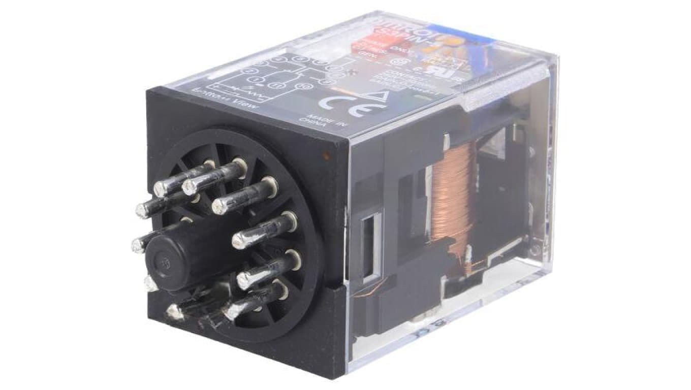 Przekaźnik: elektromagnetyczny 3PDT Ucewki: 24VDC 10A/250VAC MKS3PIN-5 DC24