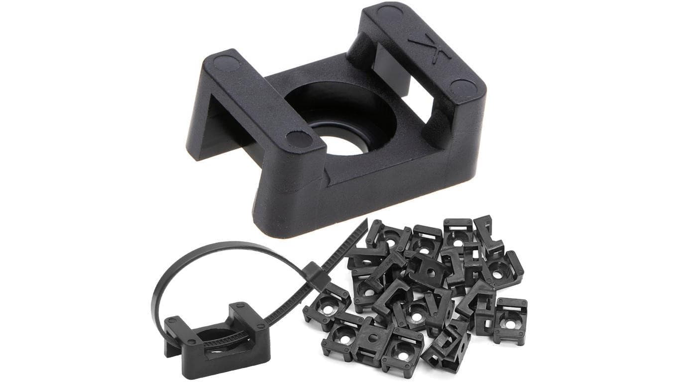 MOCOWANIE UCHWYT PODSTAWA MONTAŻOWA OPASEK ZACISKOWYCH 16 x 22mm 100SZT