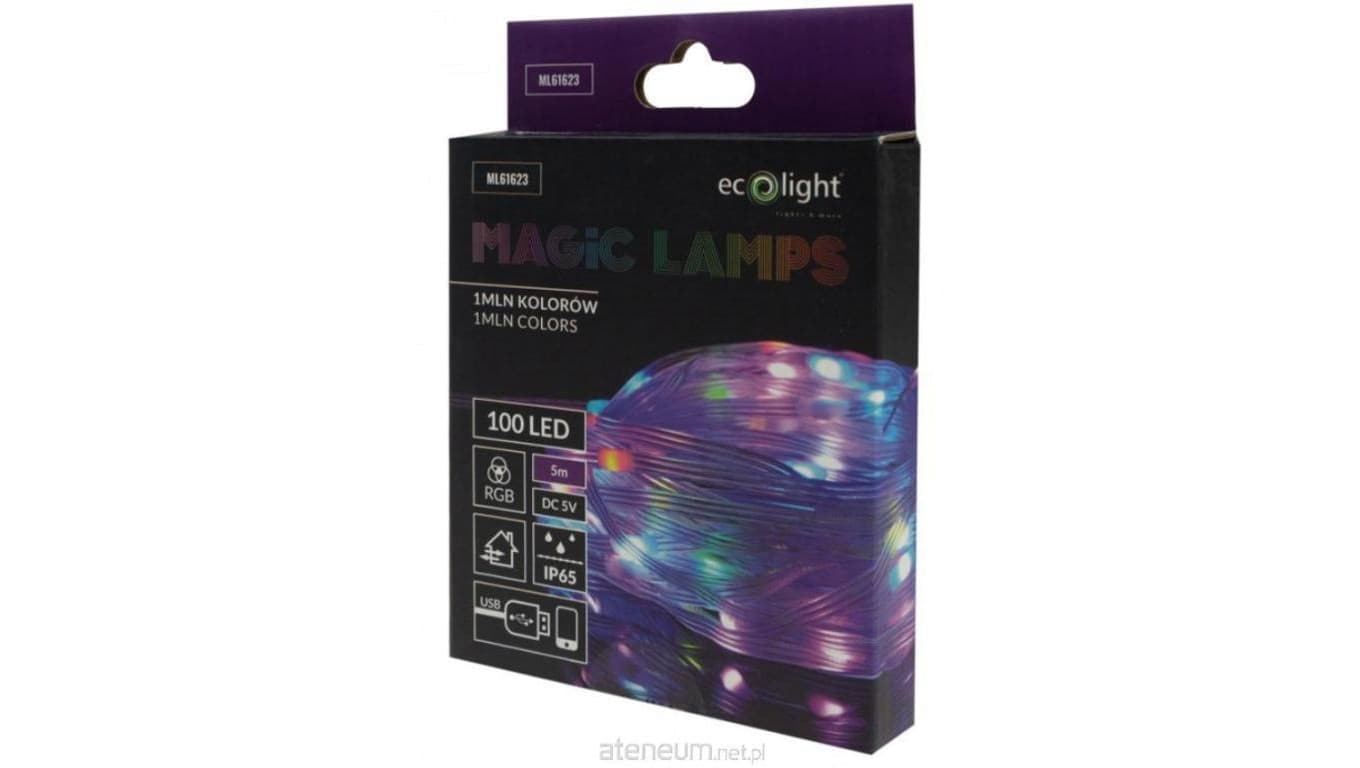 Magiczne lampki 100 led 1mln kolorów 5m DC5V