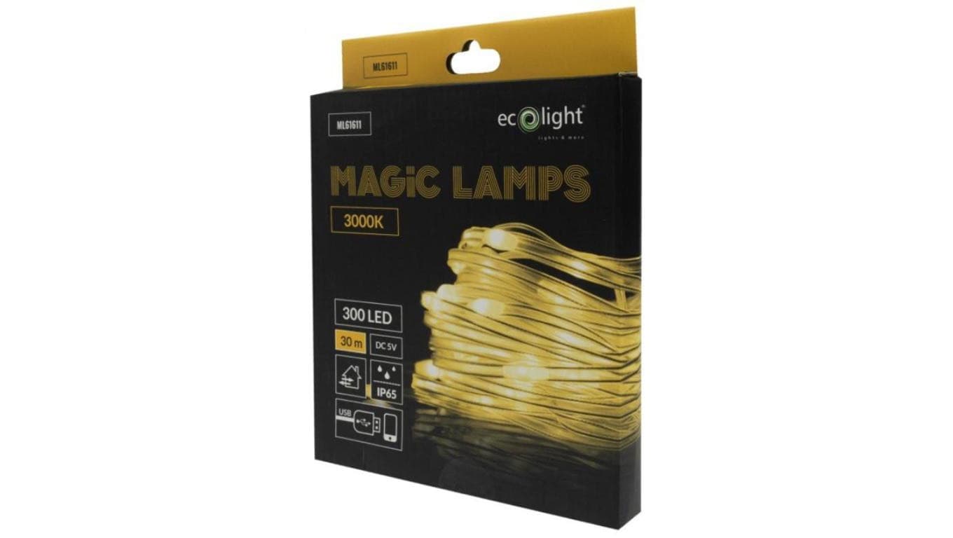 Magiczne lampki 300 led 3000K 30m DC5V
