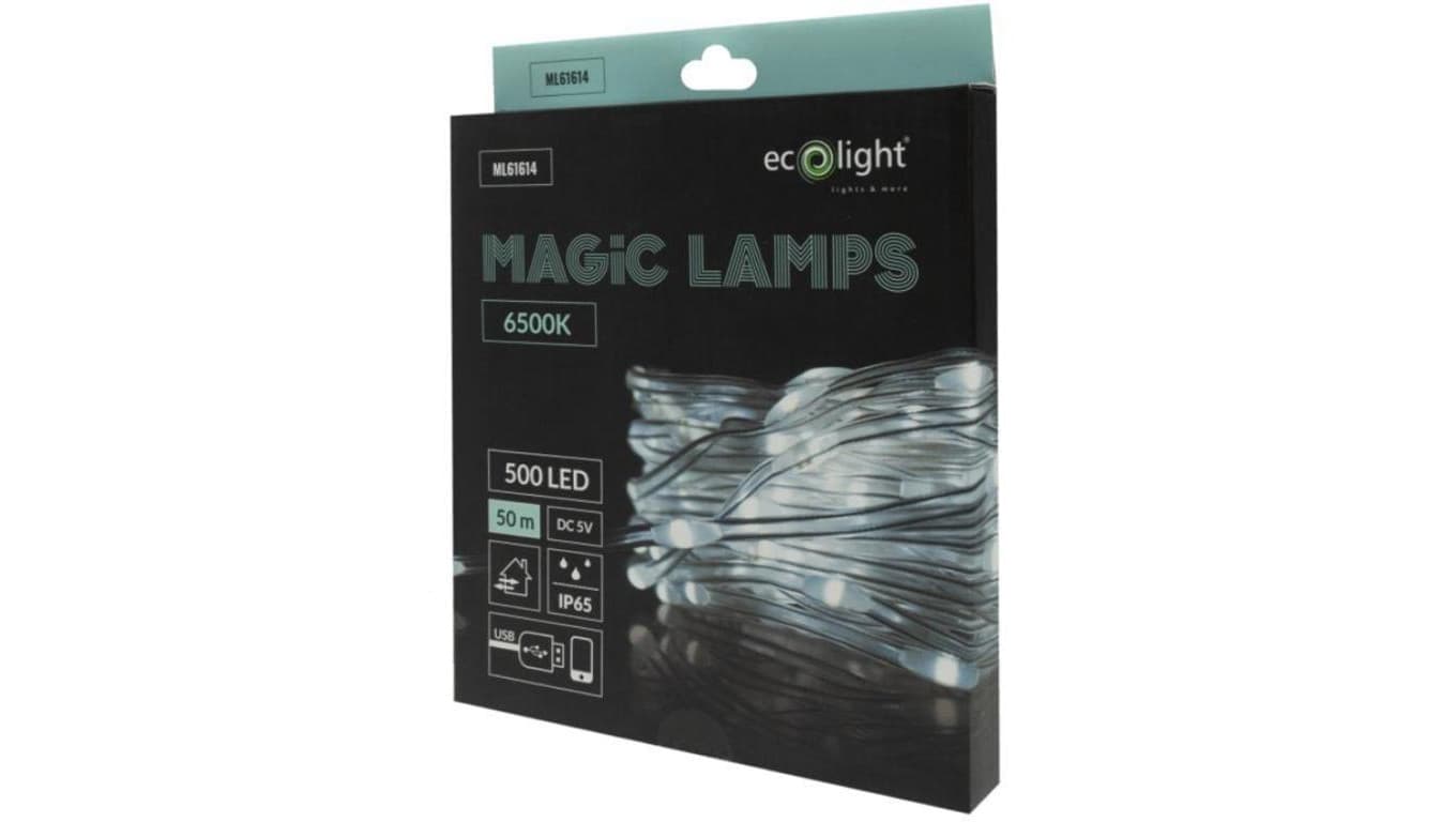 Magiczne lampki 500 led 6500K 50m DC5V