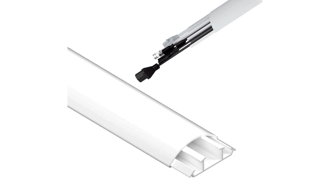 Maskownica do kabli TV Listwa Maskująca Korytko LPO 15x50mm Biały 2m AKS