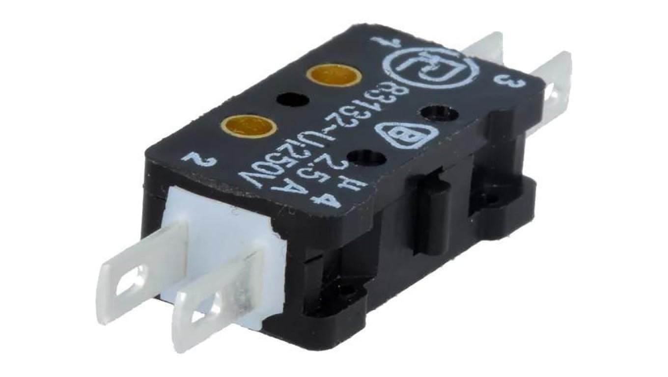 Mikroprzełącznik SNAP ACTION ON-(ON), 2,5A/250VAC 0,3A/220VDC 83 132 S