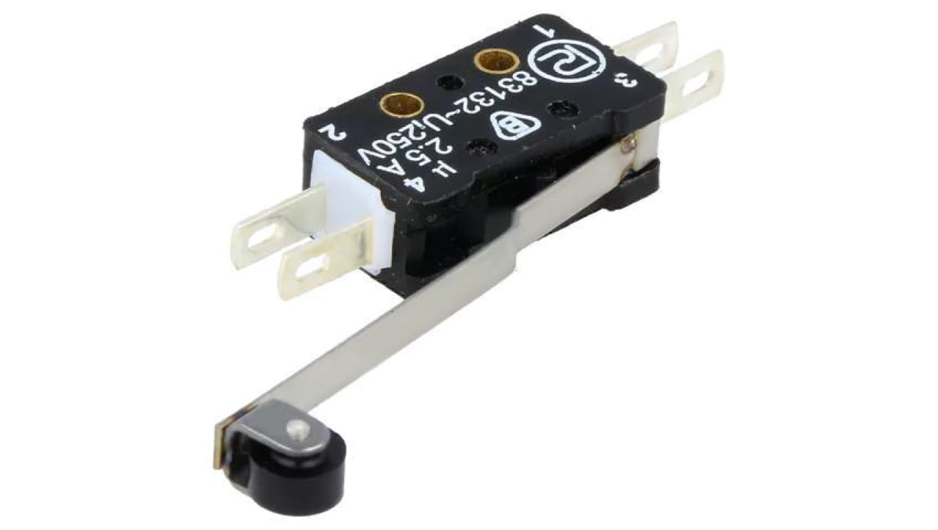 Mikroprzełącznik SNAP ACTION ON-(ON), 2,5A/250VAC 0,3A/220VDC 83 132 S54 ER34.4
