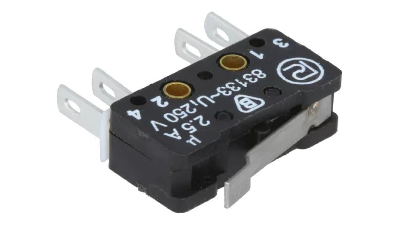 Mikroprzełącznik SNAP ACTION ON-(ON), 2,5A/250VAC 0,3A/220VDC 83 133 S54 AR14.75
