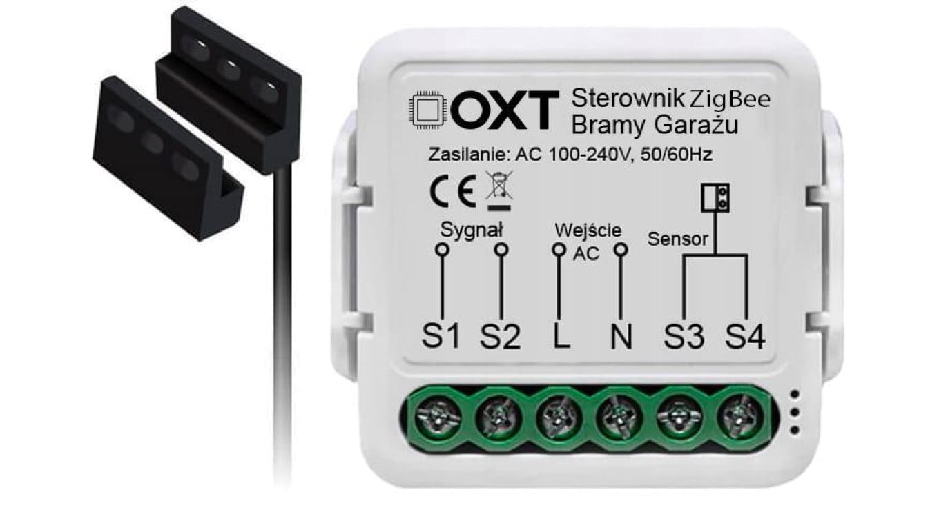Moduł OXT z sensorem do silnika bramy garażu ZigBee TUYA