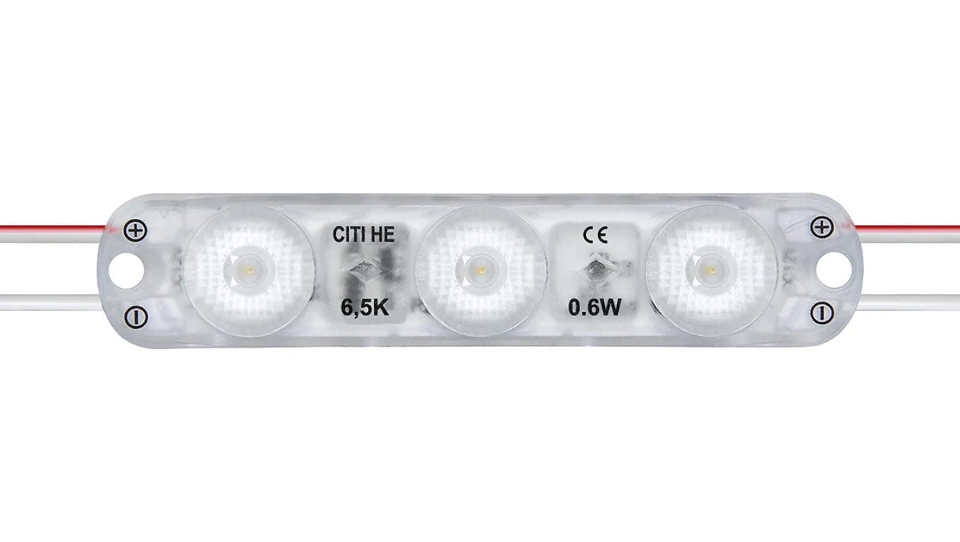 Moduł led IP65 12V Citi Lens HE 6500K 0,72W v3