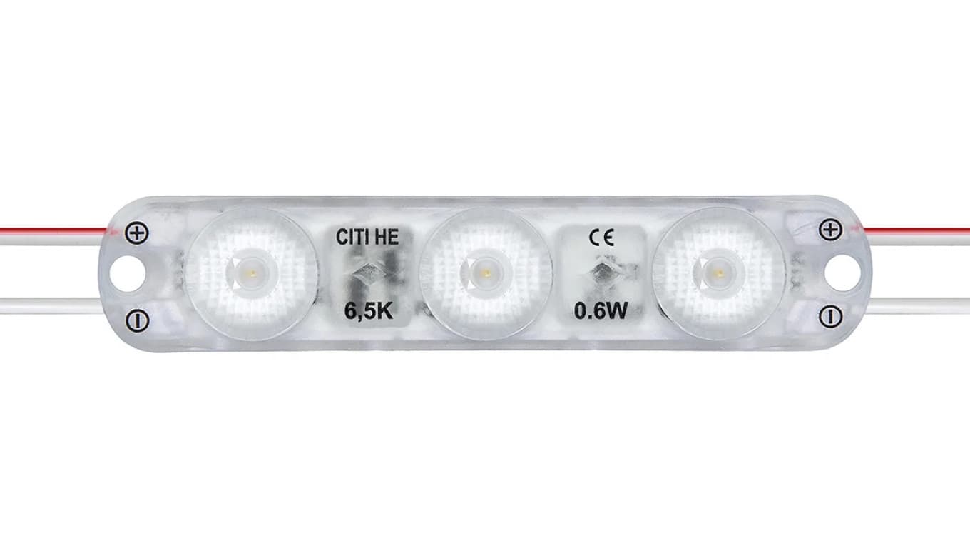 Moduł led IP65 12V Citi Lens HE 8000K 0,6W v3