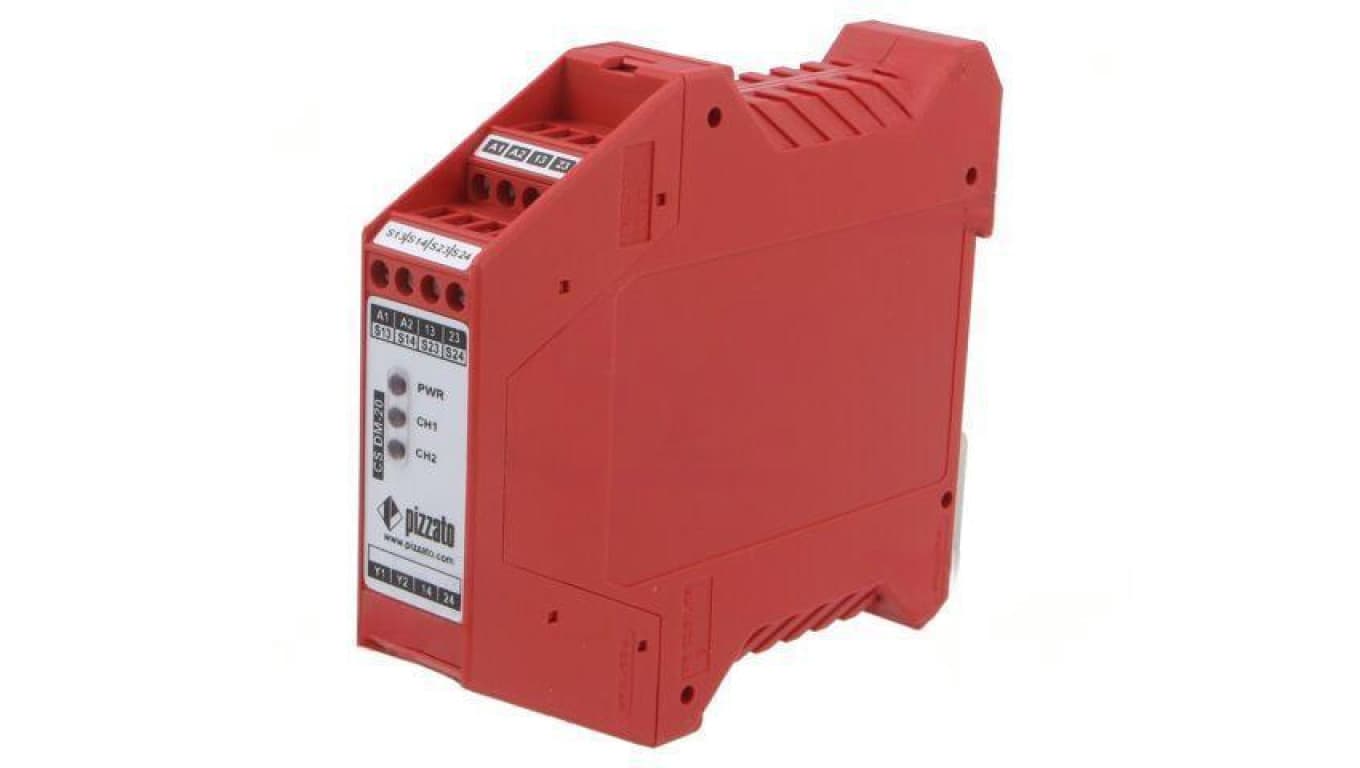 Moduł typu przekaźnik bezpieczeństwa Uzas 24VAC/DC na szynę DIN CS CS DM-20V024