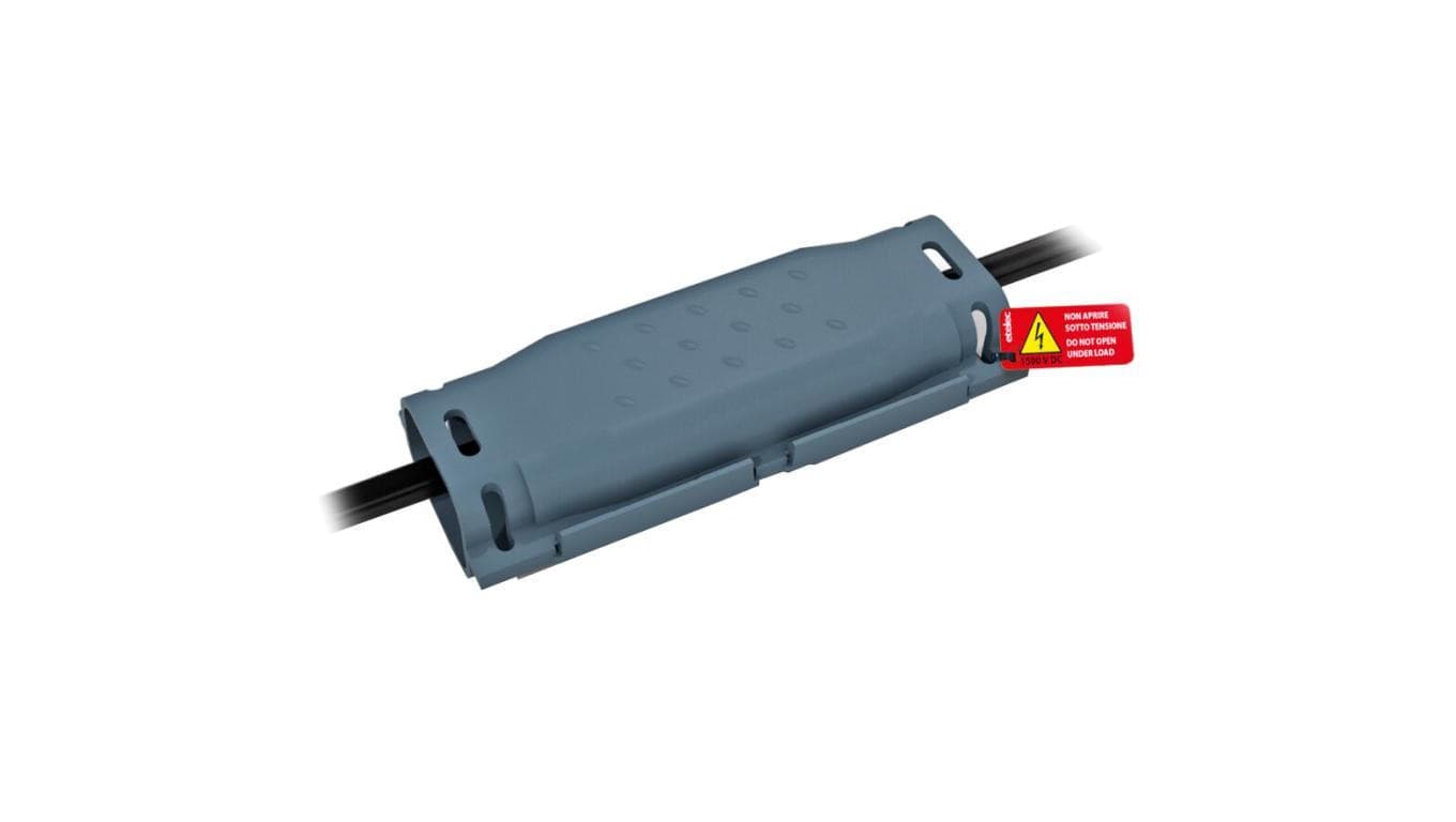 Mufa kablowa żelowa na złącze solarne do kabli 2,5-6mm2 hermetyczna IP68 145x50x28mm przelotowa SHARK SOLAR UV - SH
