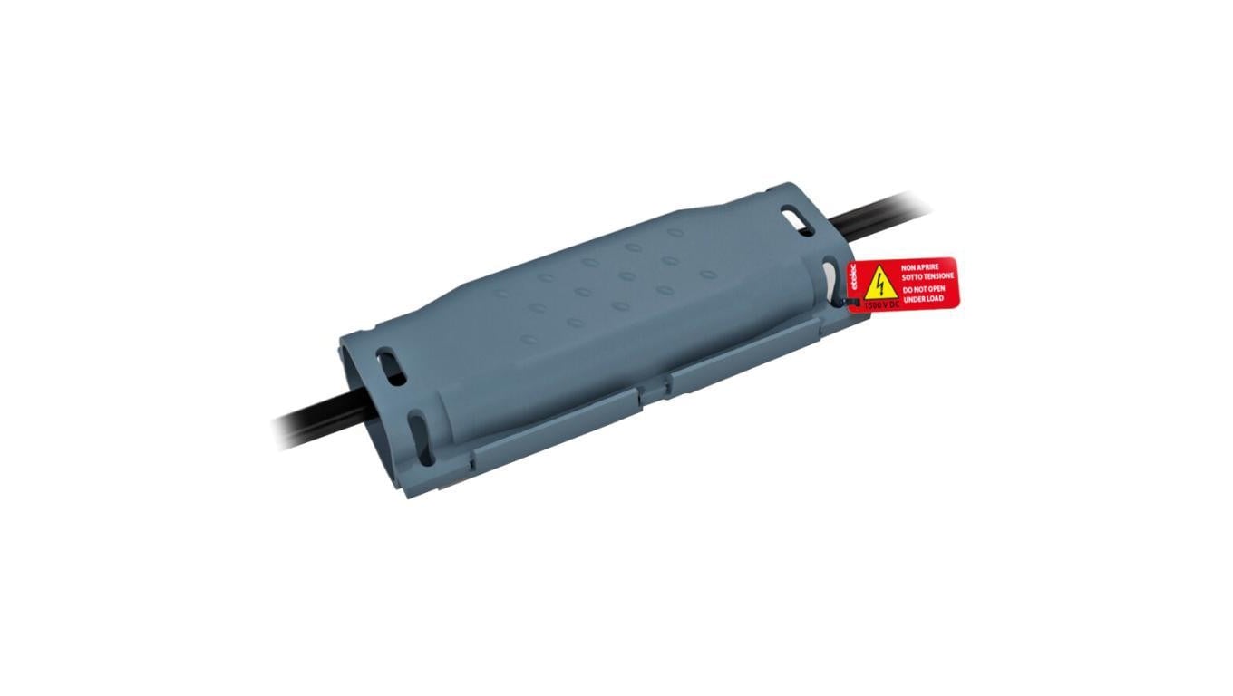 Mufa kablowa żelowa na złącze solarne do kabli 2,5-6mm2 hermetyczna IP68 145x50x28mm przelotowa SHARK SOLAR UV - SH