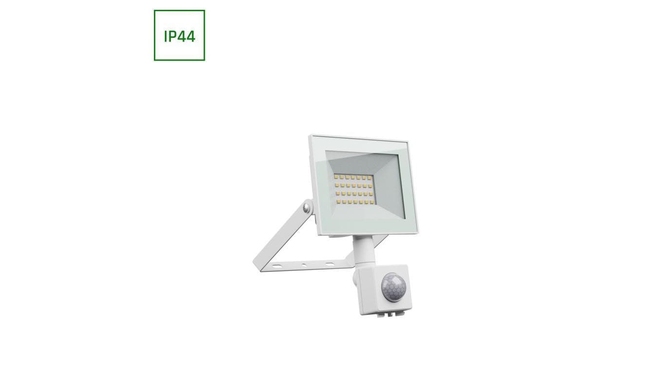 Naświetlacz LED z czujnikiem PIR NOCTIS LUX 4 20W 1650lm 6000K IP44 biały