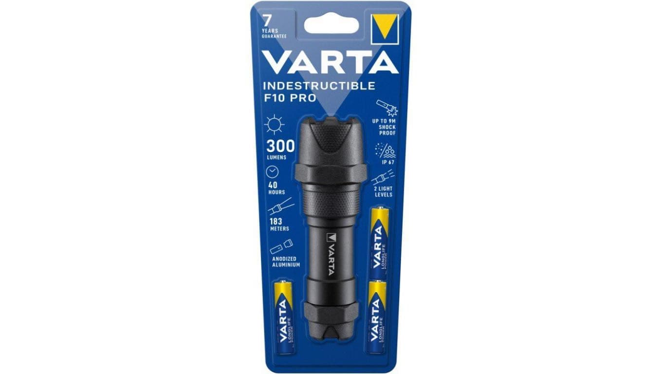 Niezniszczalna latarka diodowa Varta F10 PRO 6W 3AAA 18710