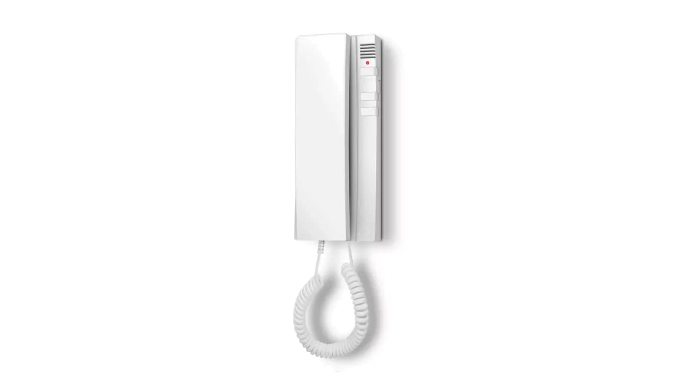 OP-U7 Słuchawka Optima - unifon cyfrowy, 1 przycisk, kolor biały