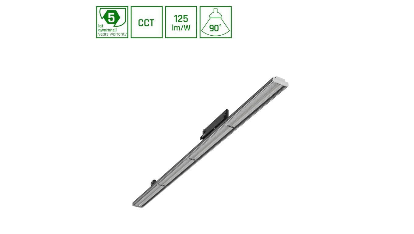 Oprawa na szynoprzewód 3F OPTIBAR 5250lm CCT 12-42W 3CCT czarny 5 lat gw.