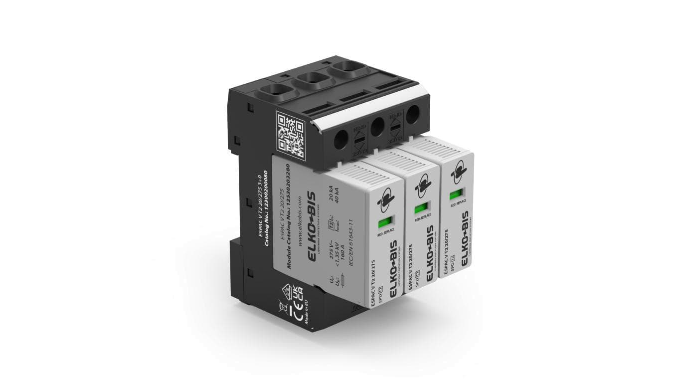Ogranicznik przepięć ESPAC V T2 20/275 3+0 12300200080