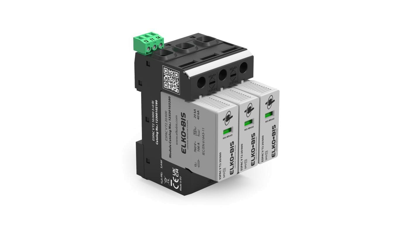 Ogranicznik przepięć ESPAC V T2 20/600 3+0 RI 12300102180