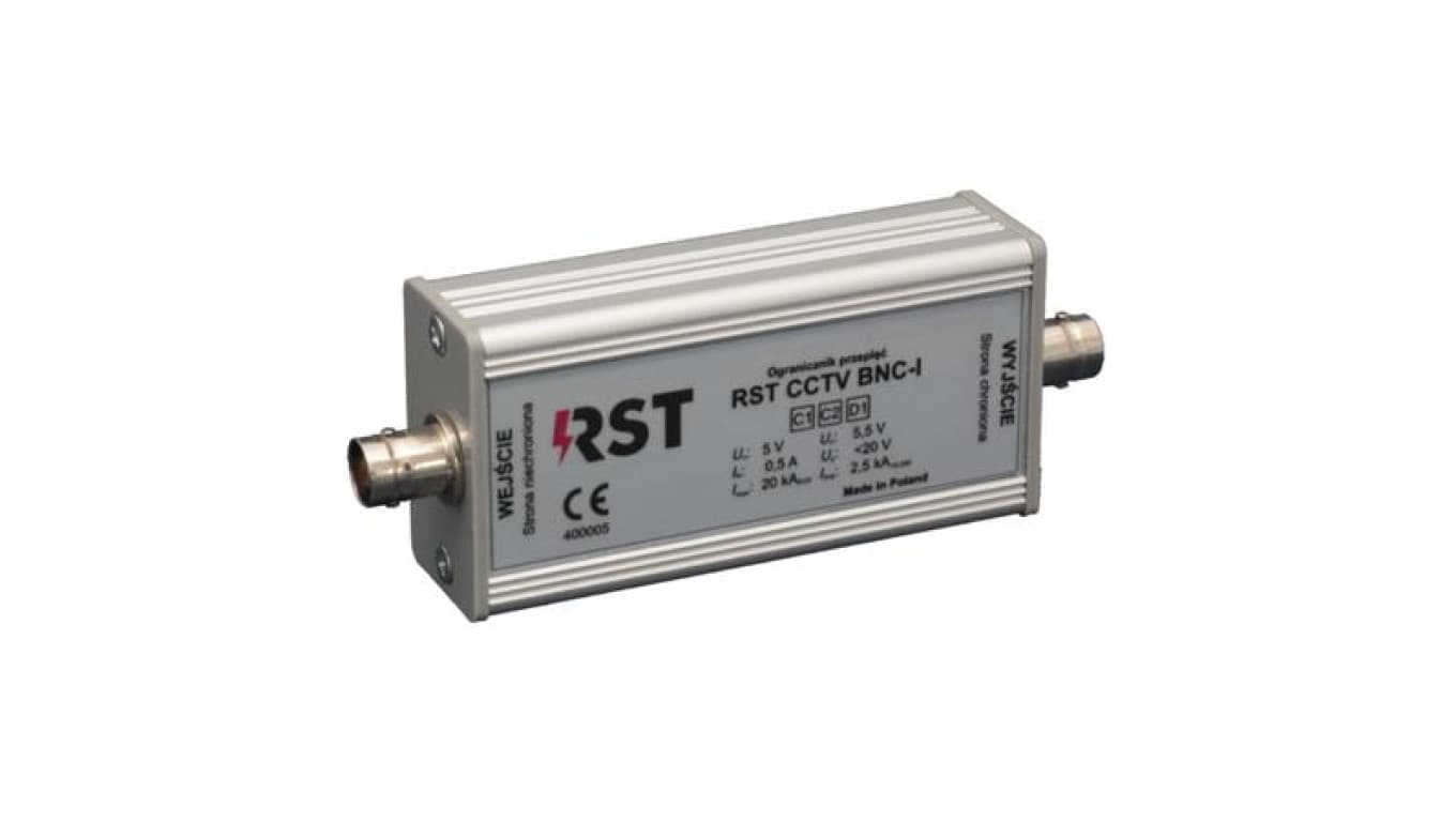 Ogranicznik przepięć RST CCTV BNC-I do ochrony torów wizyjnych systemów telewizji dozorowej VSS 400 005