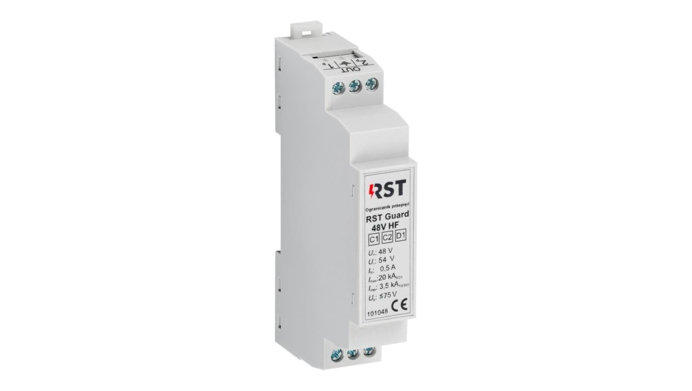 Ogranicznik przepięć do ochrony systemów sterowania i kontrolno-pomiarowych, RST Guard 48V HF 101 048