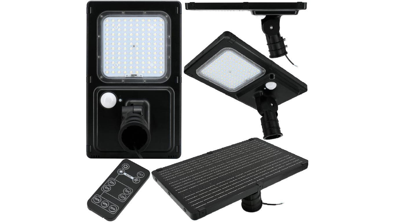 HYBRYDOWA OPRAWA ULICZNA LED 40W 6600LM IP65 CZARNA CZ. PIR C83-SOH-040-CCT-PIR