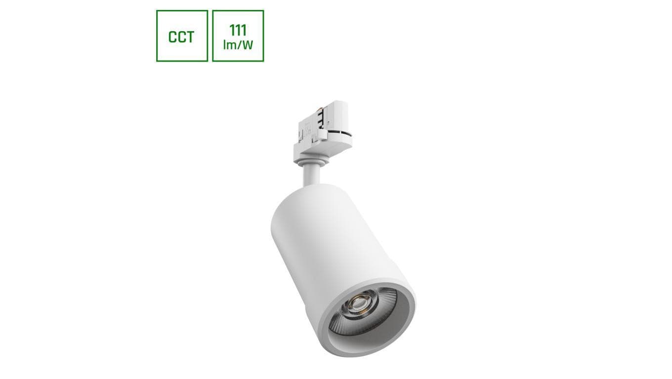 Projektor na szynoprzewód 3F PAVA BASIC 20W 2225lm 3CCT 20-45st biały