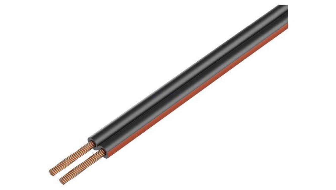 Przewód głośnikowy typu TLYp 2x0,75mm2 linka Cu czarny -15...70C PKT0016CK