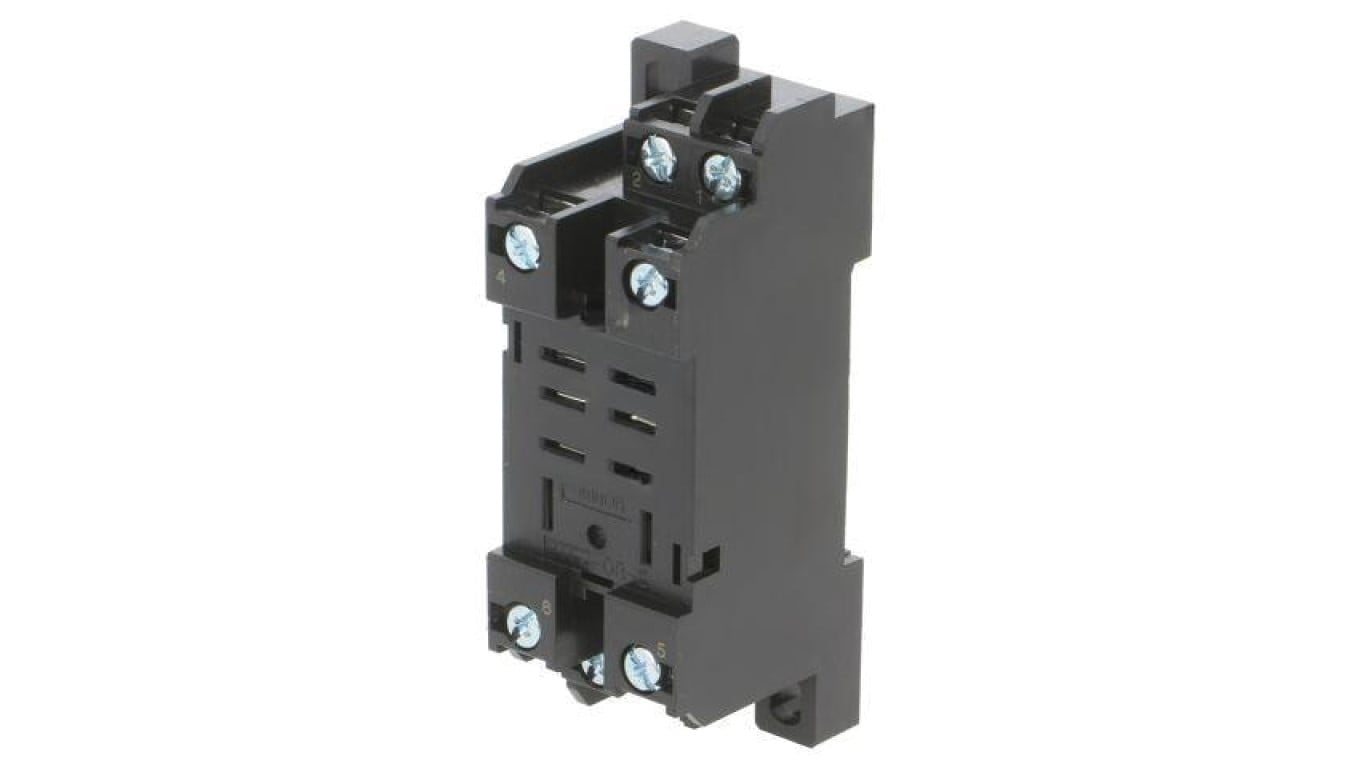 Podstawka PIN: 8 15A 250VAC na szynę DIN PTFZ-08-E