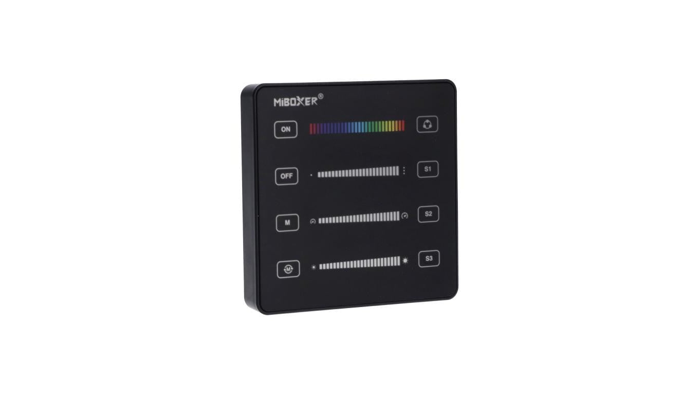 Panel MiLight Digital SPI RGB+CCT czarny bat sterownik cyfrowy B6