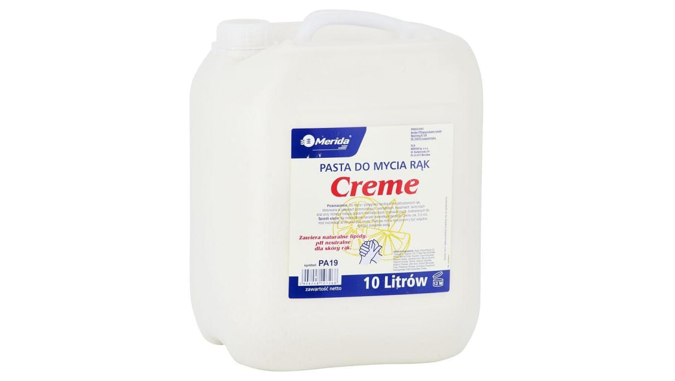 Pasta do mycia silnie zabrudzonych rąk MERIDA CREME kanister 10L MPX607